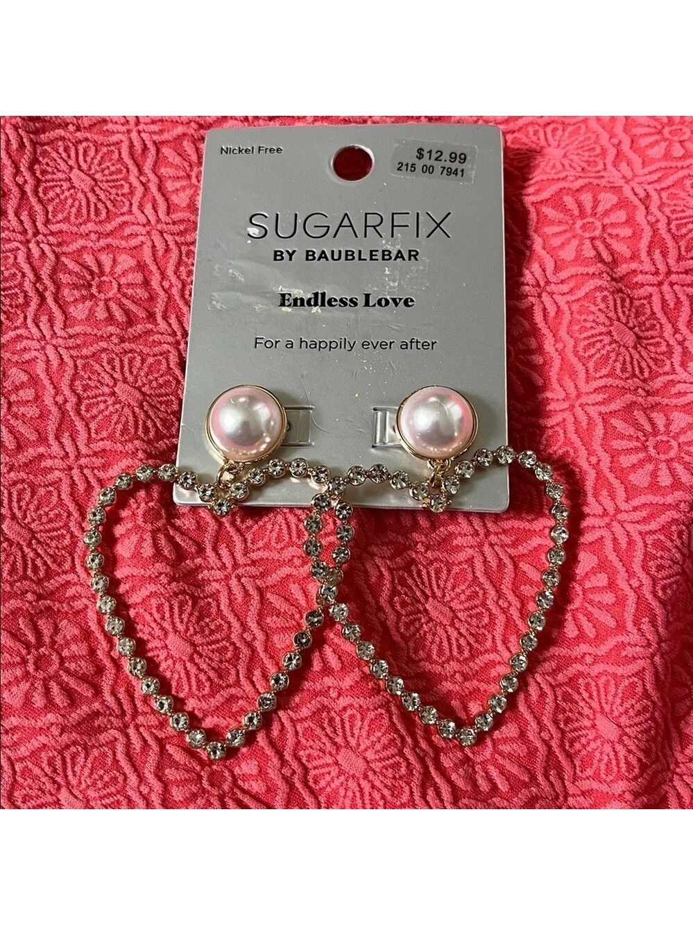 NWT Sugarfix by BaubleBar Heart Earrings